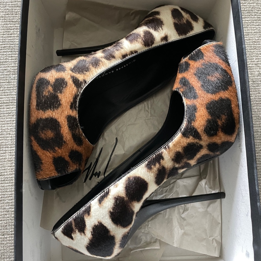Giuseppe Zanotti Italian luxury open-toe heels